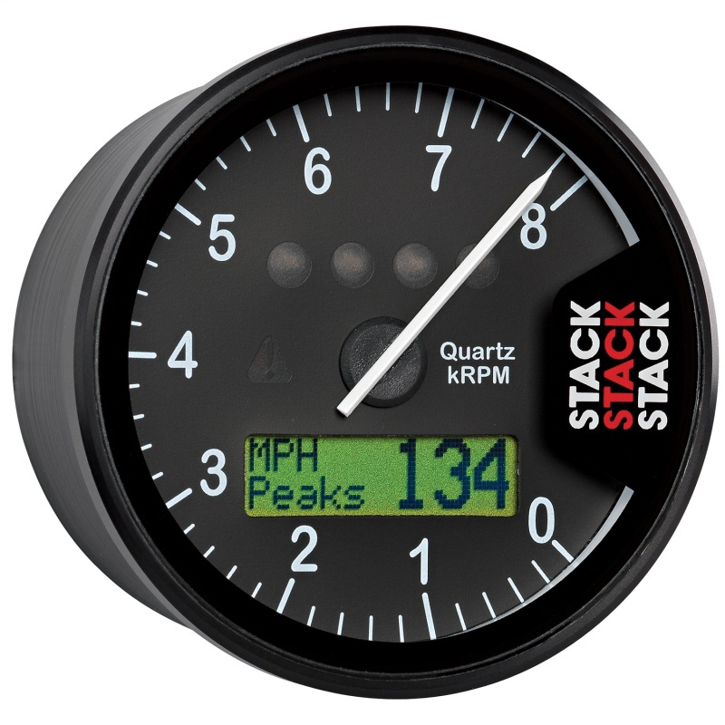 Autometer Stack Display Tachometer 0-8K RPM - Black thumbnail 8