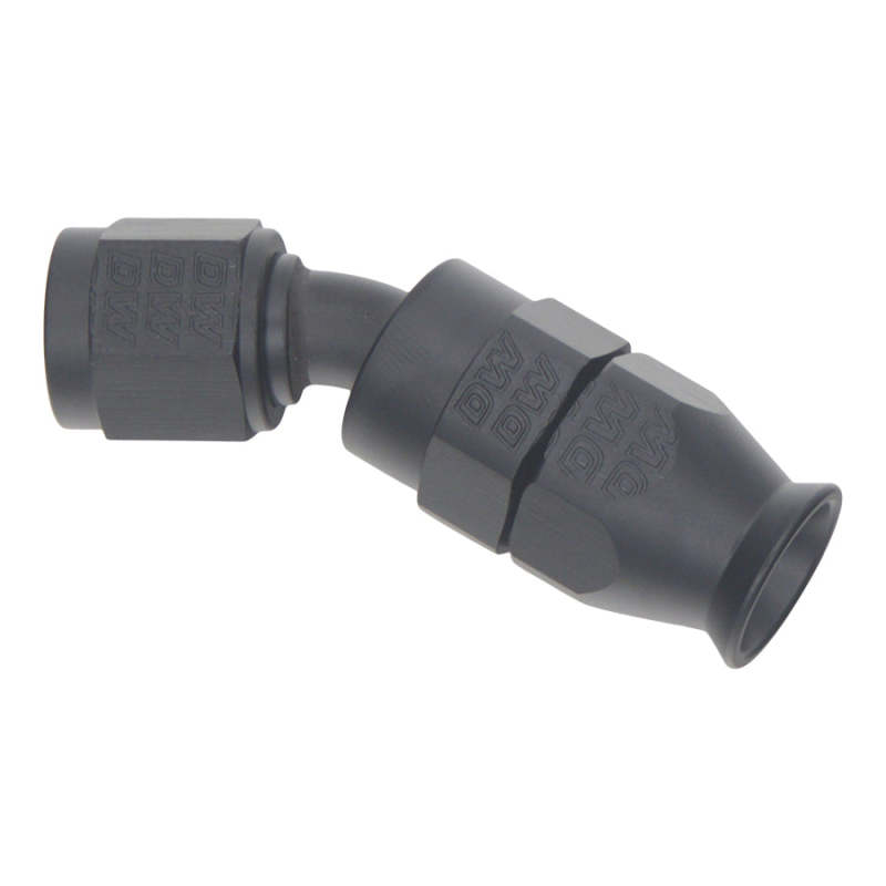 DeatschWerks 6 AN Female Flare Swivel 30-Degree Hose End PTFE - Anodized Matte Black thumbnail 2