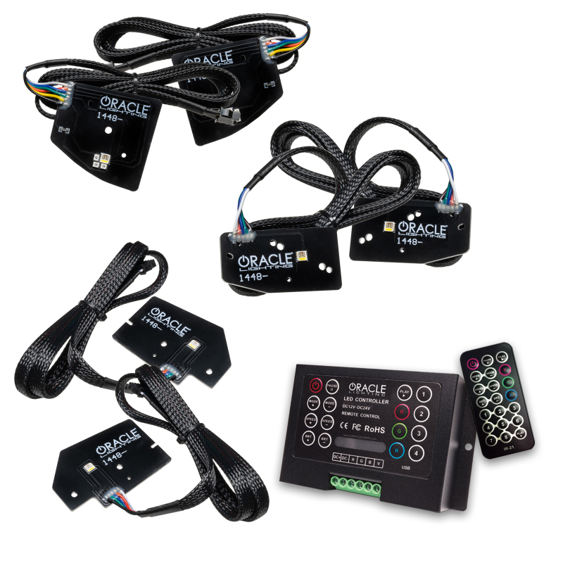 Oracle 19-21 RAM 1500 Projector LED Headlight DRL Kit - RGBW+A w/ 2.0 Controller thumbnail 2