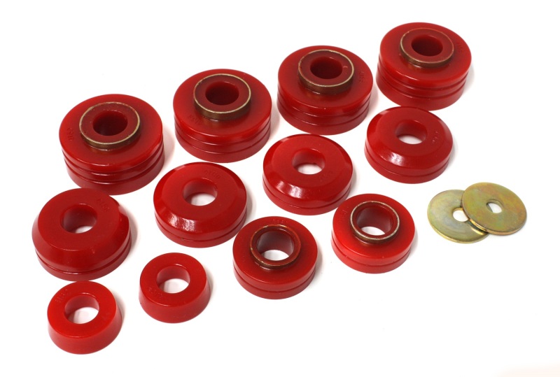 Energy Suspension Ford 4Wd Body Mounts - Red thumbnail 3