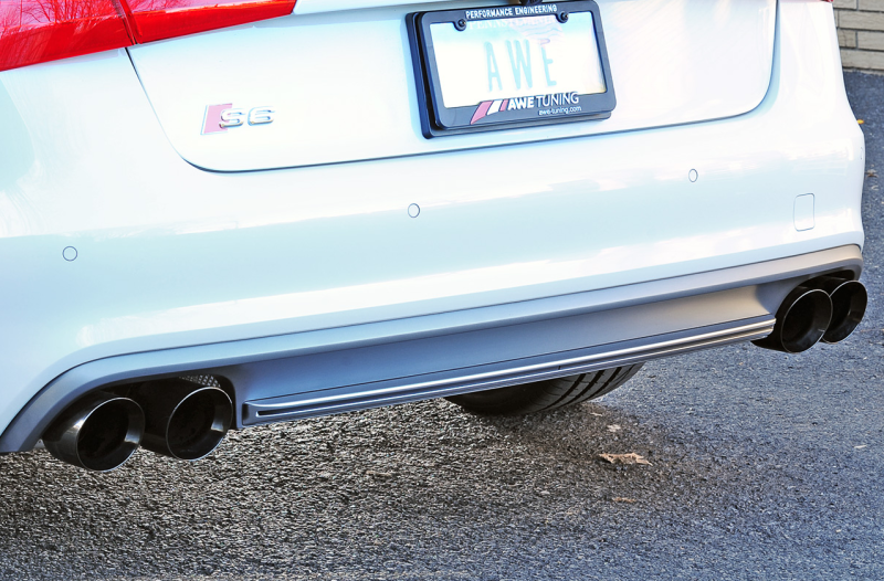 AWE Tuning Audi C7 / C7.5 S6 4.0T Track Edition Exhaust - Diamond Black Tips thumbnail 8