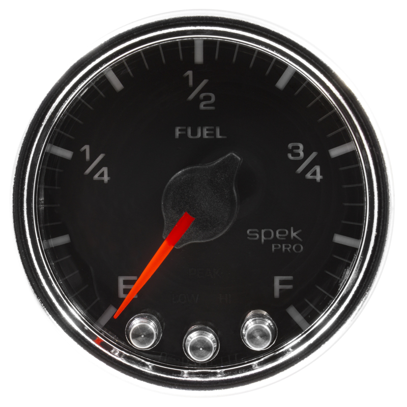 Autometer Spek-Pro Gauge Fuel Level 2 1/16in 0-270 Programmable Blk/Chrm thumbnail 8