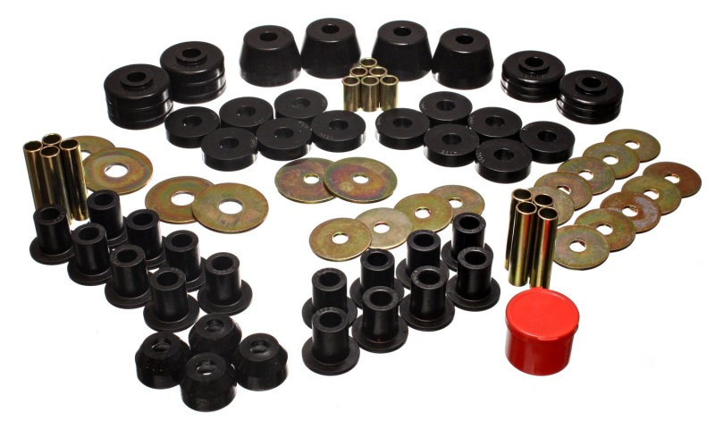 Energy Suspension 85-92 VW Golf/GTI/Jetta / 72-93 Dodge Ramcharger Blk Hyper-flex Master Bushing Set thumbnail 4