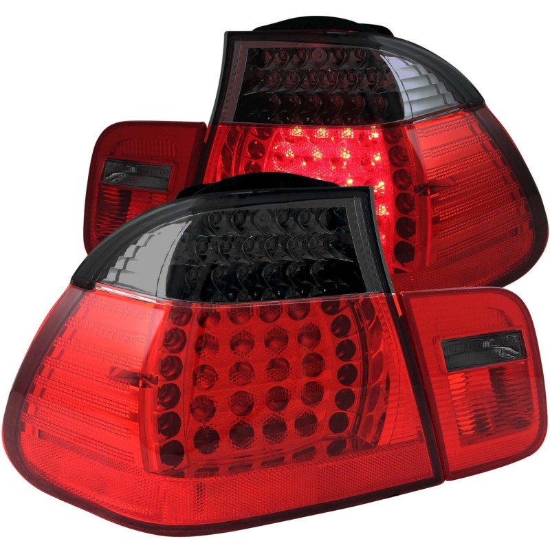 ANZO 2002-2005 4DR BMW 3 Series E46 LED Taillights Red/Smoke thumbnail 6