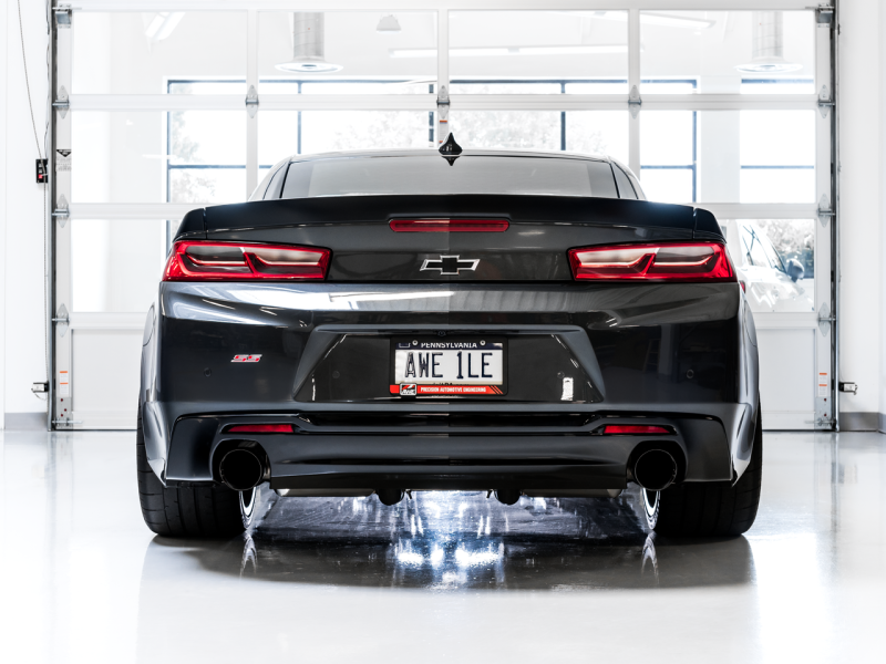 AWE Tuning 16-19 Chevrolet Camaro SS Axle-Back Exhaust - Touring Edition (Diamond Black Tips) thumbnail 5