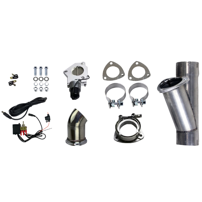 Granatelli 3.0in Aluminized Mild Steel Electronic Exhaust Cutout w/Slip Fit & Band Clamps thumbnail 4