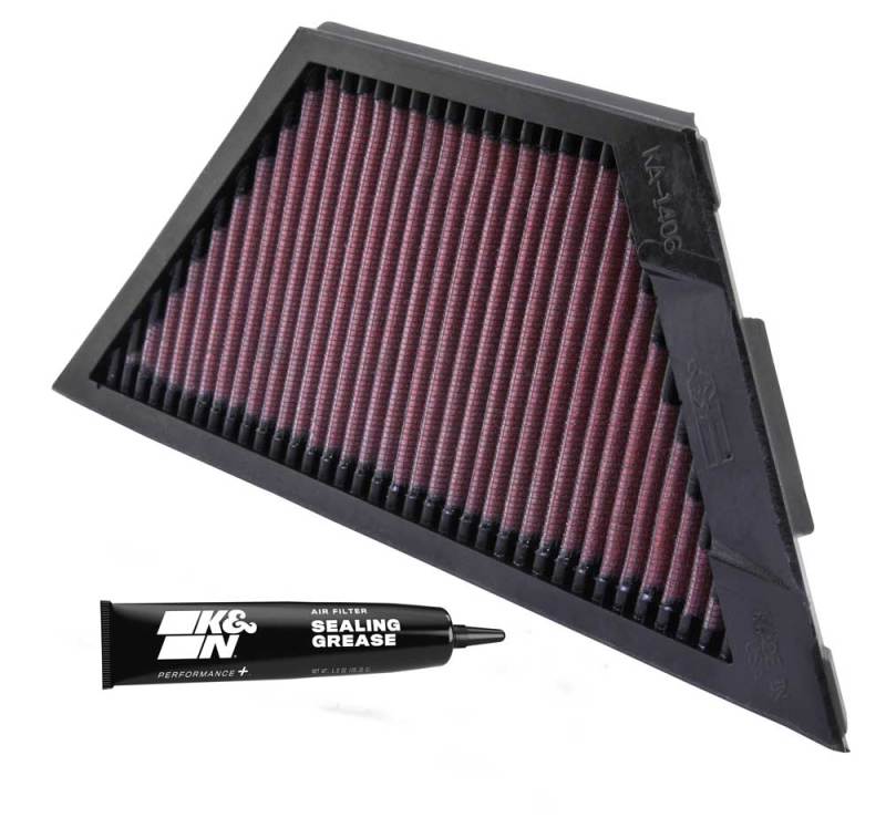 K&N Kawasaki ZX1rR Ninja/ZZR1400/1400GTR/ZX14R 11.25in O/S L x 4.75in O/S W Replacement Air Filter thumbnail 3