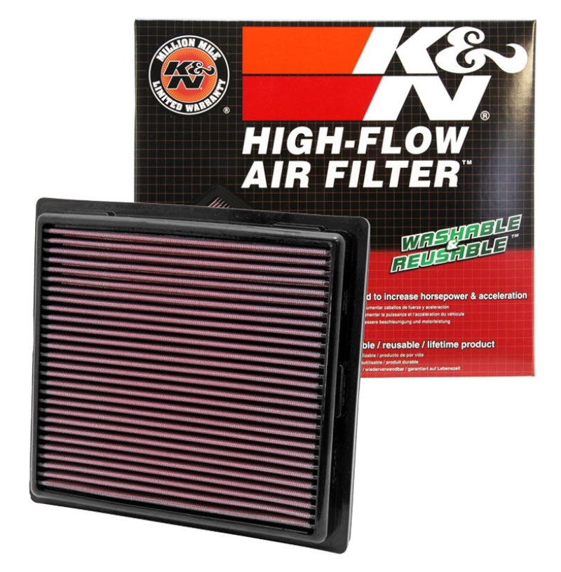 K&N 11 Jeep Grand Cherokee / 11 Dodge Durango Replacement Panel Air Filter thumbnail 8