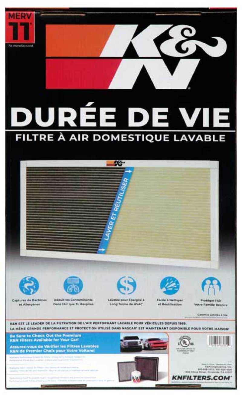 K&N HVAC Filter - 12 X 20 X 1 thumbnail 5