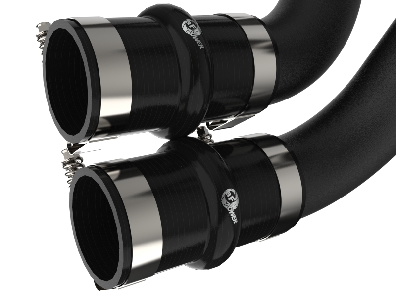 BladeRunner 3 IN Aluminum Hot Charge Pipe Black