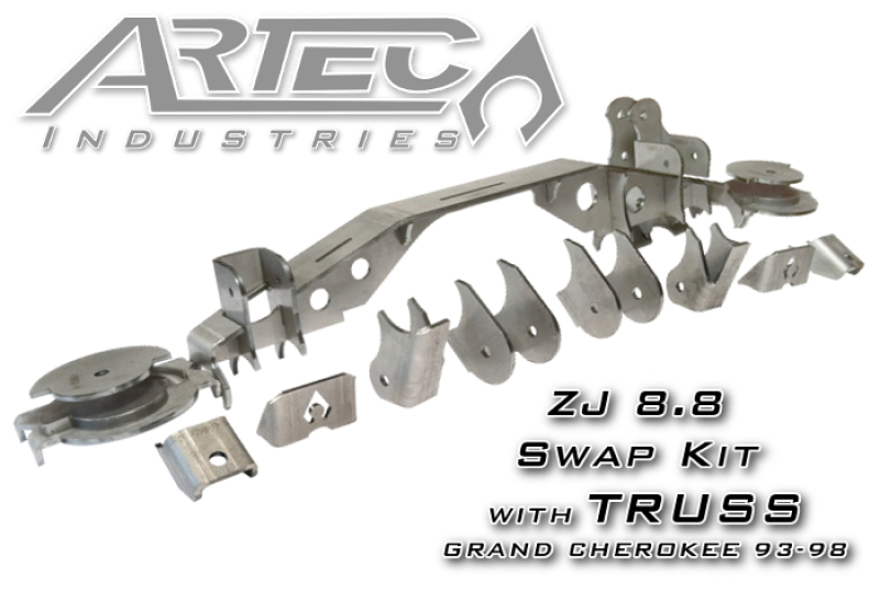 Artec Industries 8.8 in. Modular Axle Trusses TR8802 ZJ Swap Kit with Truss for Grand Cherokee (93-98) Includes all brackets in factory locations thumbnail 4