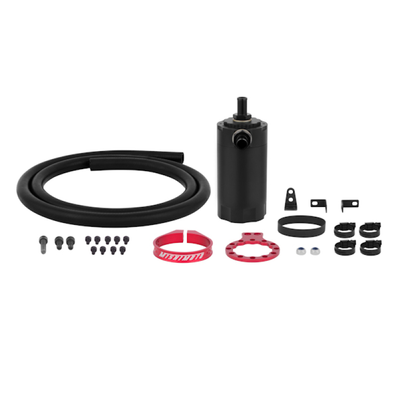Mishimoto Universal Baffled Oil Catch Can - Red thumbnail 4
