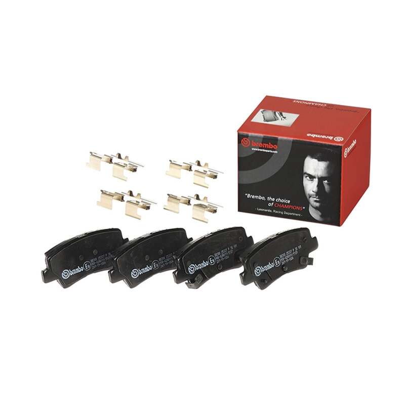 Brembo OE 21-23 Hyundai Kona/19-24 Kona Electric/19-21 Veloster Low-Met Brake Pad - Rear thumbnail 4
