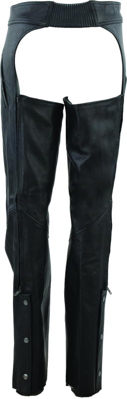Kuryakyn Leather By River Road Plains Leather Chaps Black Womens - Small thumbnail 5