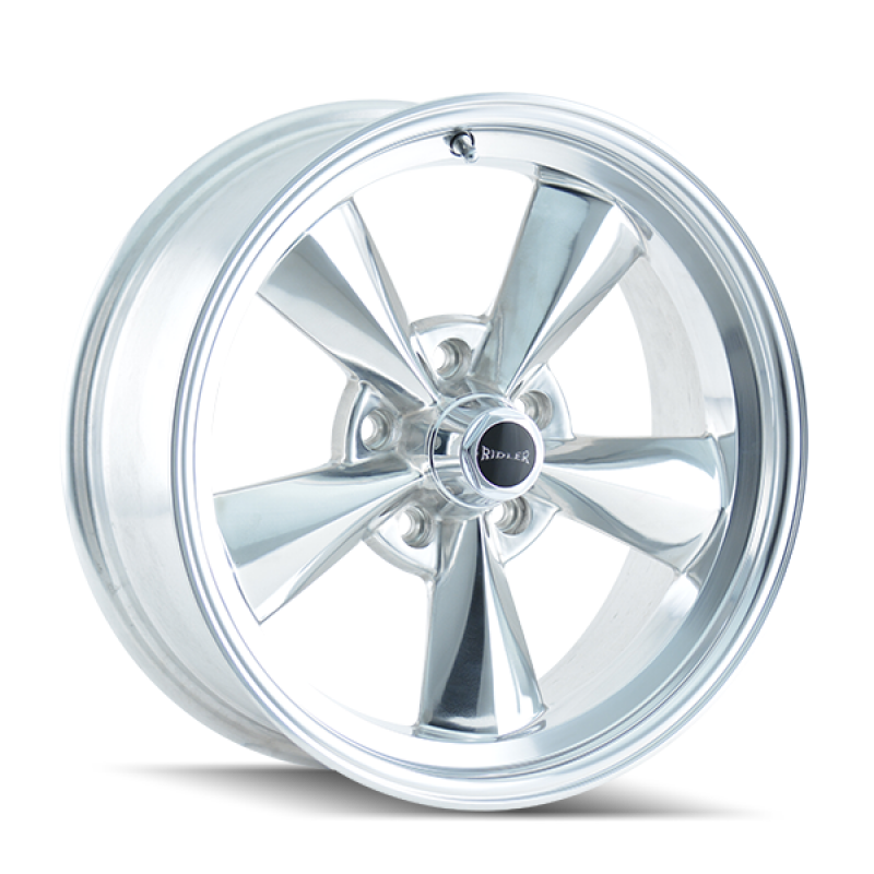 Ridler 675 15x7 / 5x114.3 BP / 0mm Offset / 83.82mm Hub Polished Wheel