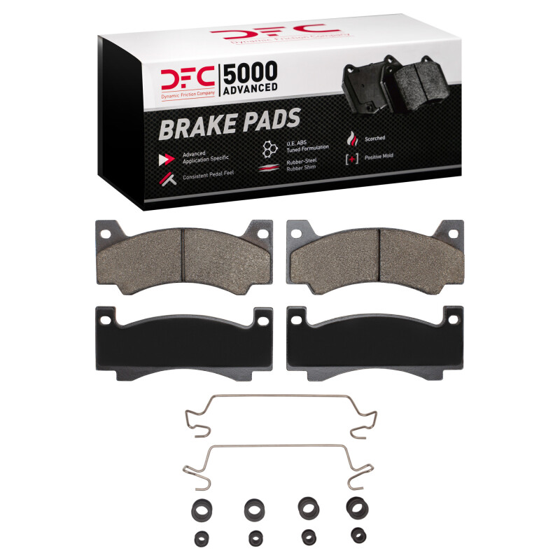 DFC 5000 Advanced Pads - Semi-Metallic and Hardware Kit