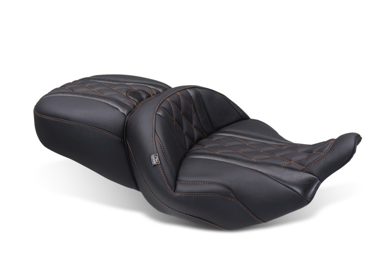 Mustang 23-25 Harley CVO Road Glide (ST) Super Touring Standard Reach One-Piece, 2 UP Black