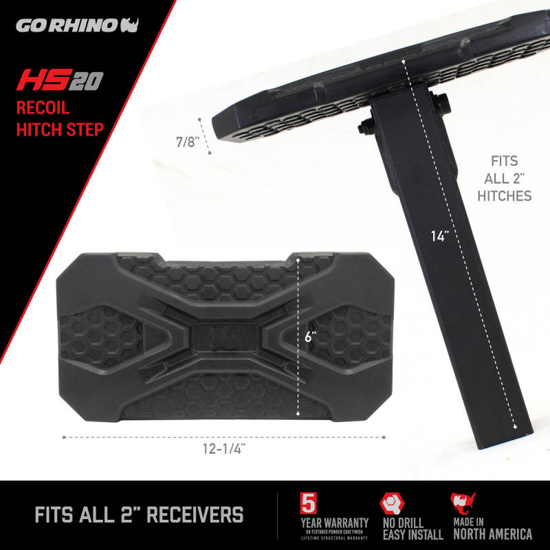 Go Rhino HS-20 Hitch Bumper Step thumbnail 7