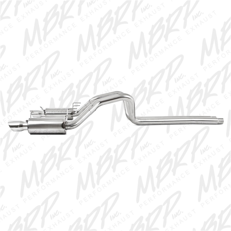 MBRP 11-14 Ford Mustang GT 5.0L Dual Split Rear Street Version T409 3in Cat Back Exhaust System thumbnail 7