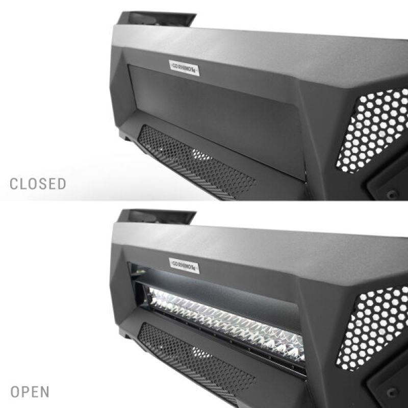 Go Rhino 16-21 Tacoma Element Front Bumper w/ Power Actuated Hide-away Light Bar Mount Tex Black thumbnail 6