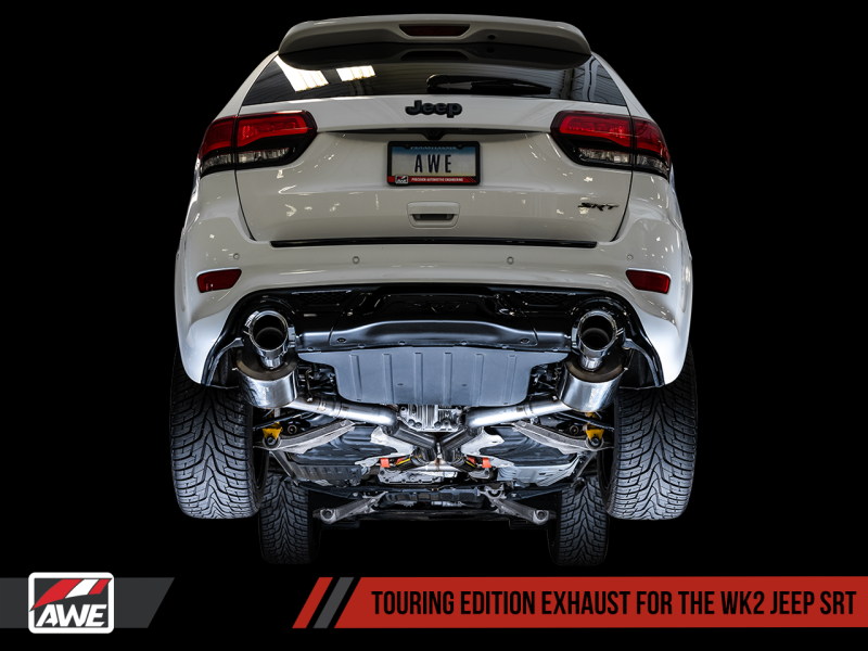 AWE Tuning 2020 Jeep Grand Cherokee SRT Touring Edition Exhaust - Chrome Silver Tips thumbnail 9
