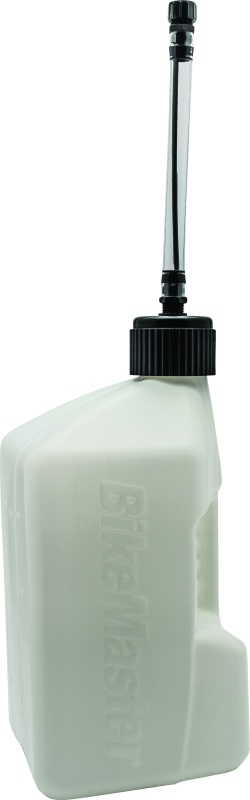 BikeMaster 5 Gallon White Jug Black Cap w/ Auto Shut Off Hose thumbnail 2