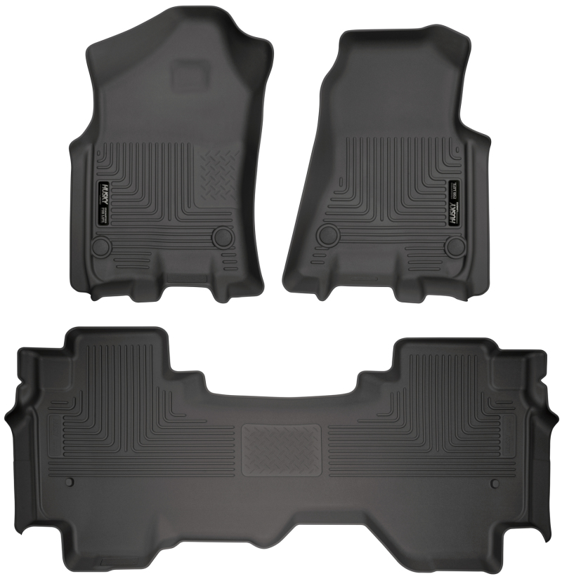 Husky Liners 19 Dodge Ram 1500 Quad Cab Weatherbeater Black Front & 2nd Seat Floor Liners thumbnail 2