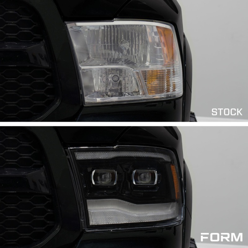 Form Lighting 2009-2018 Ram 1500/2500/3500 Sequential LED Projector Headlights (Pair)