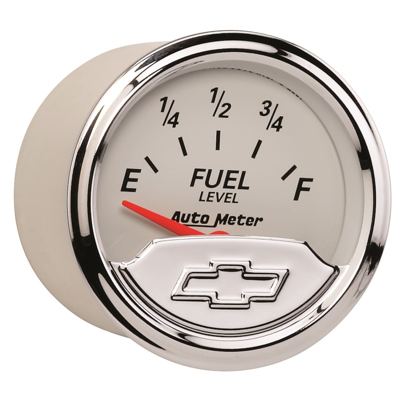 AutoMeter Gauge Fuel Level 2-1/16in. 240 Ohm(e) to 33 Ohm(f) Elec Chevrolet Heritage Bowtie thumbnail 9