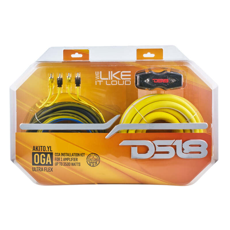 DS18 0-GA Amplifier Install Kit Advance- Yellow thumbnail 4