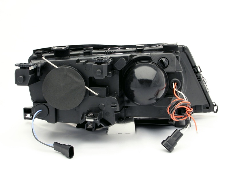ANZO 2002-2005 BMW 3 Series E46 Projector Headlights w/ Halo Black thumbnail 7