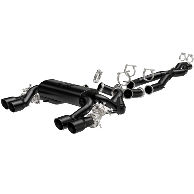MagnaFlow 15 BMW M3/M4 L6 3.0L SS Cat-Back Perf. Sport Quad Split Rear Exit Exht - 3.5in Black Tips thumbnail 3