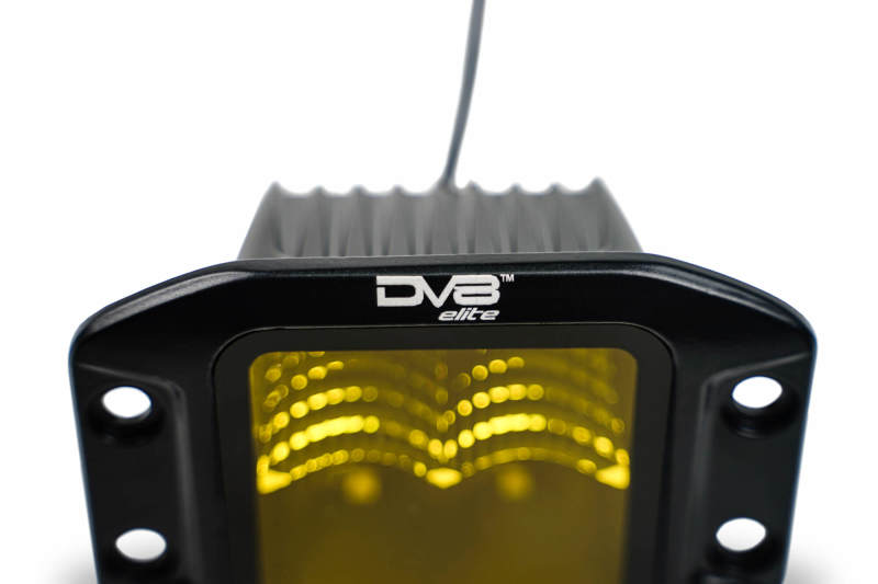 DV8 Offroad 3-Inch Elite Series LED Amber Flush Mount Pod Light thumbnail 9