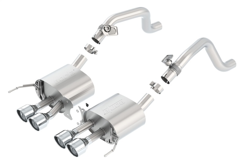 Borla 14-15 Chevy Corvette C7 w/ AFM w/o NPP S Type Rear Section Exhaust Quad Rd RL Tips thumbnail 6