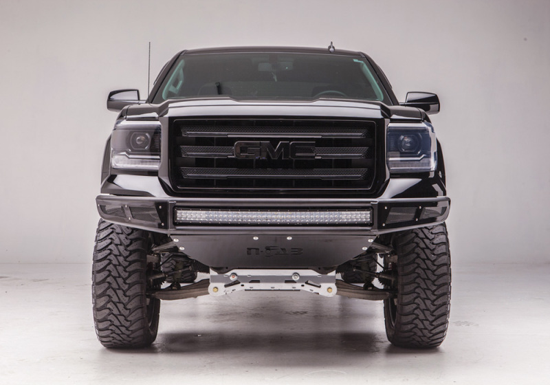 N-Fab M-RDS Front Bumper 06-17 Toyota FJ Cruiser - Tex. Black w/Silver Skid Plate thumbnail 6