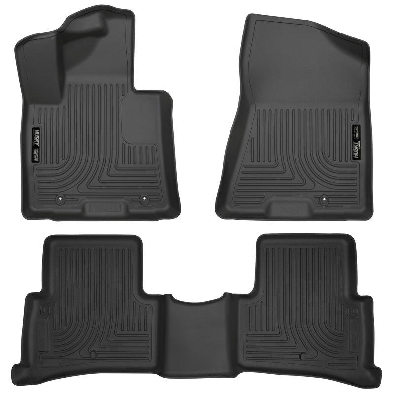 Husky Liners 2017 Kia Sportage Weatherbeater Front and Second Row Black Floor Liners thumbnail 5