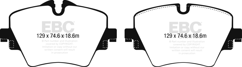 EBC S9 Brake Pad and Rotor Kit (1x ebcDP42245R, 1x ebcUSR2117R) thumbnail 9