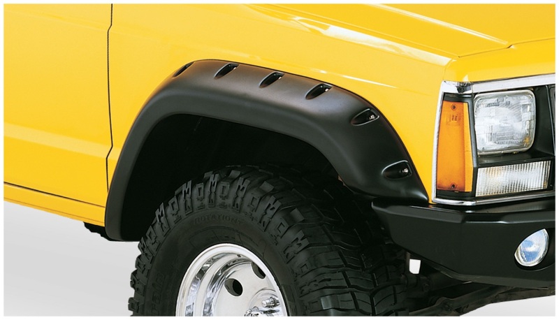84-01 Jeep Cherokee Cutout Style Flares 4pc Fits 2-Door Sport Utility Only - Black - Image 12