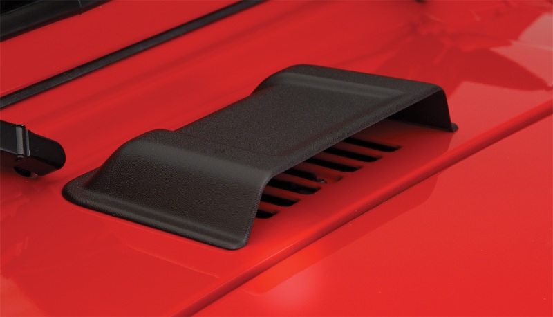 Bushwacker 98-18 Jeep Wrangler Trail Armor Hood Scoop (Textured Tpo) - Black thumbnail 2