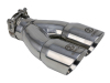 aFe Takeda 2.5in 304 Stainless Steel Clamp-on Exhaust Tip 2.5in Inlet 3in Dual Outlet - Polished thumbnail 8