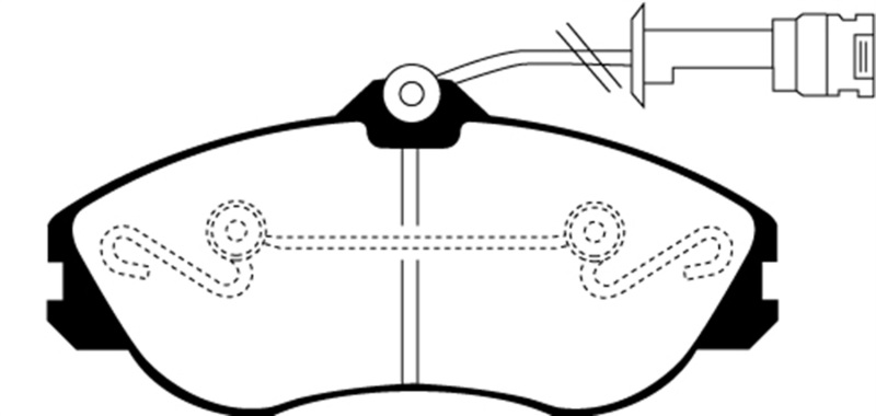 EBC 92-95 Audi 90 2.8 Ultimax2 Front Brake Pads thumbnail 6