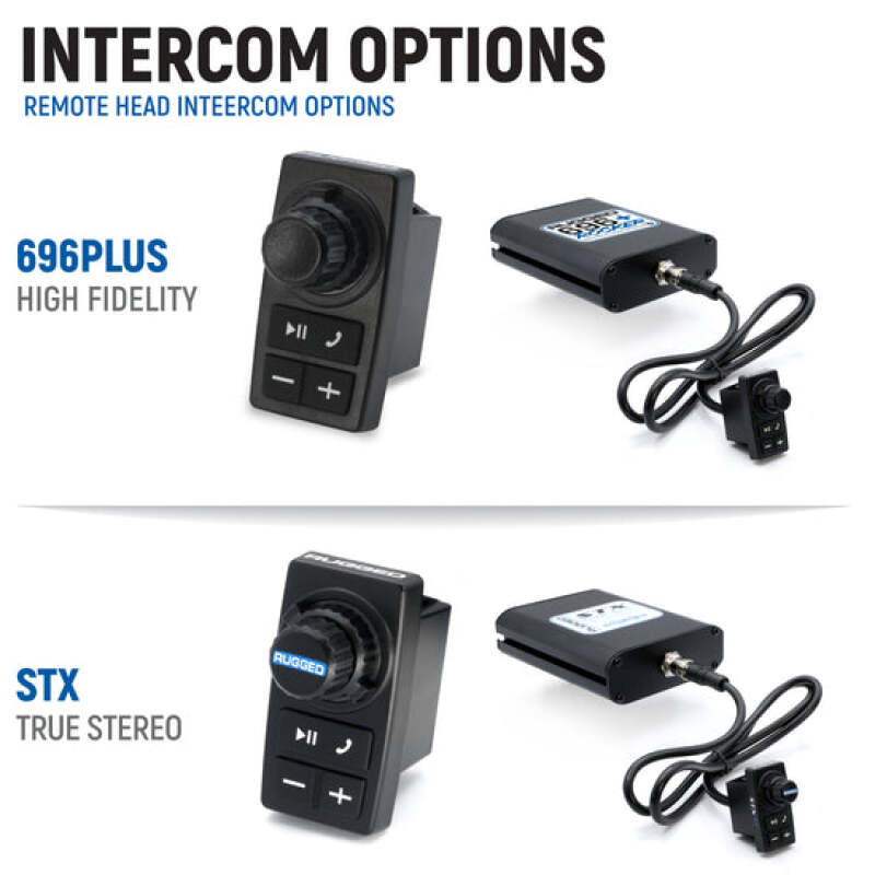 Rugged Radios Kawasaki Teryx4/Teryx5 H2 Comp Comm Kit w/ BT Intercom & 2-Way - 696/G1 GMRS thumbnail 6