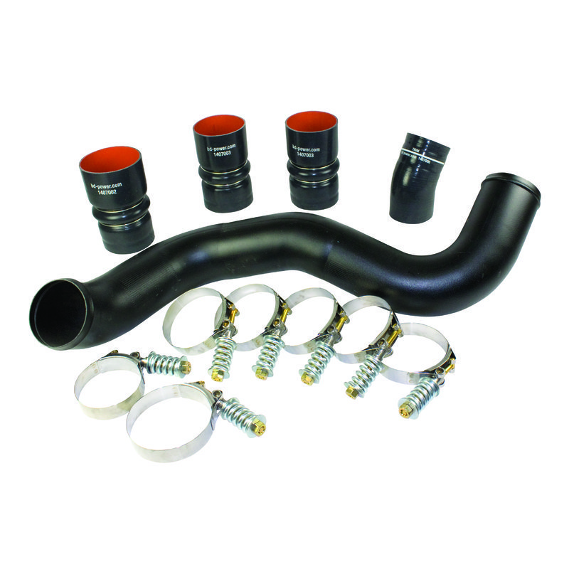 BD Diesel Intercooler Hose & Clamp Kit w/Intake Pipe - 2003-2007 Ford 6.0L PowerStroke thumbnail 6
