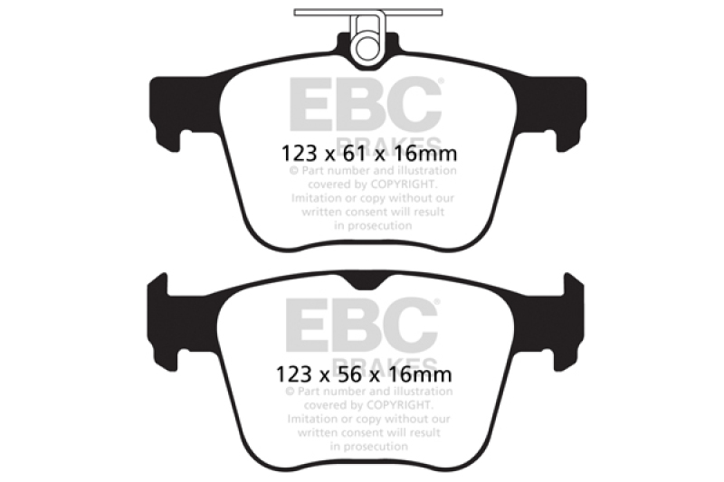 EBC 2014+ Audi S3 Bluestuff Rear Brake Pads thumbnail 4