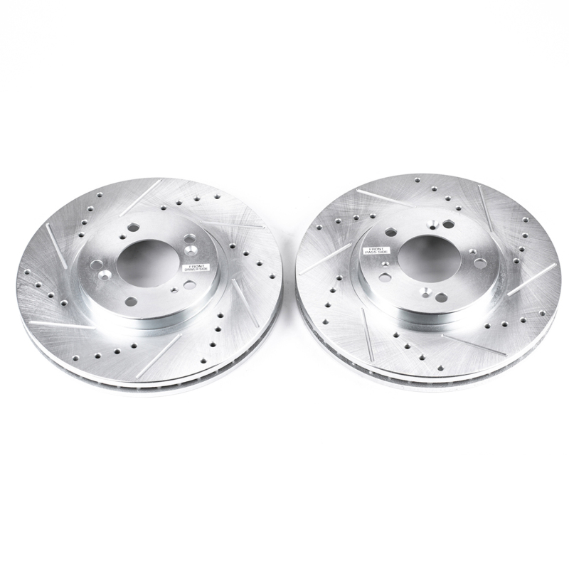 Power Stop 99-04 Acura RL Front Evolution Drilled & Slotted Rotors - Pair thumbnail 6