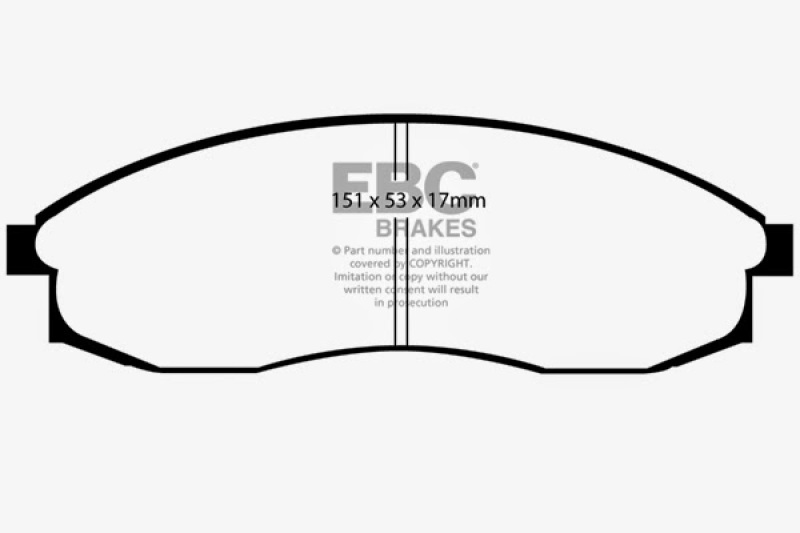 EBC Yellowstuff Brake Pads DP41082R Street and Track and Truck Upgrade thumbnail 7