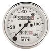 Auto Meter 3-1/8in 120MPH Mechanical Speedometer Old Tyme White Gauge thumbnail 6