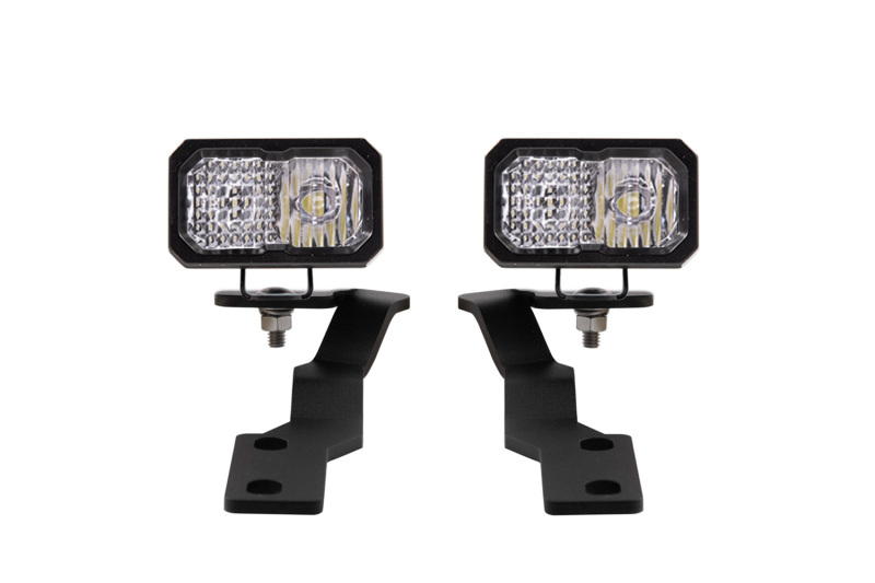 Diode Dynamics 16-21 Toyota Tacoma Stage Series 2in LED Ditch Light Kit - Pro White Combo thumbnail 4