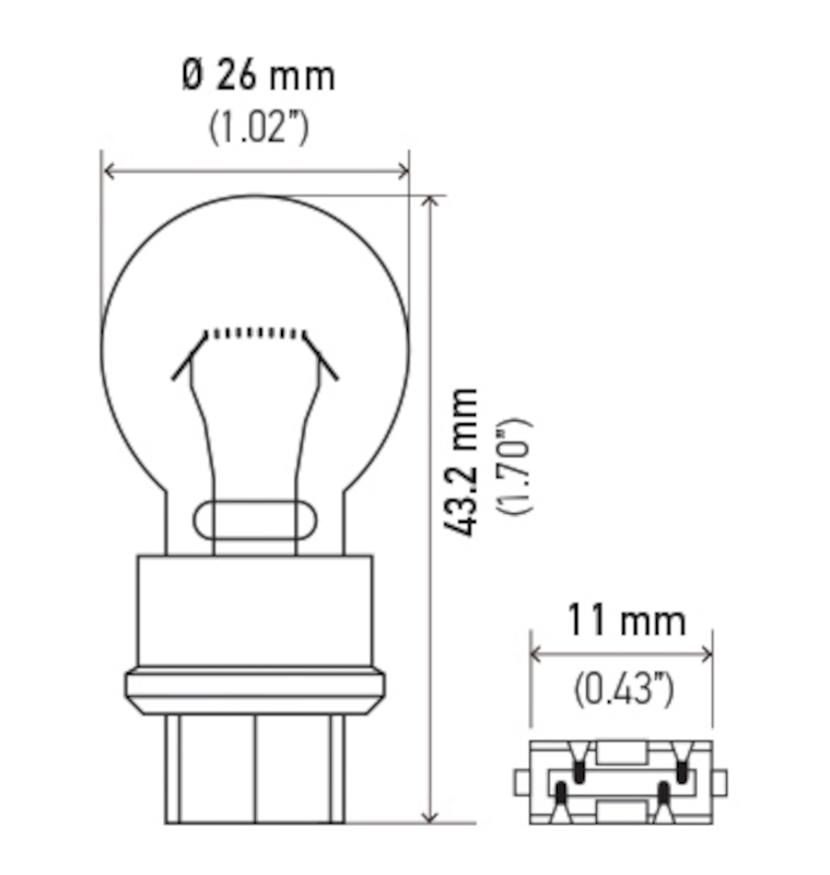 Hella Bulb 3156 12V 27W W2.5x16d S8 thumbnail 8