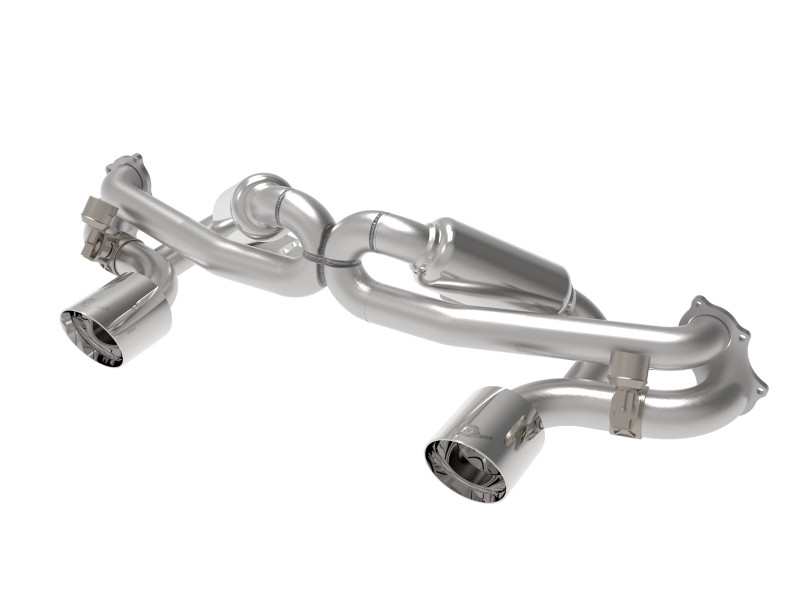aFe MACH Force XP 2.25in-2.5in 304SS Exhaust Cat-Back 20-22 Porsche Cayman GT4 (718) - Polished Tips thumbnail 3